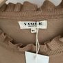 jumper bnwt tan jumper with frilled neckline and blouse style sleeves freesize 12/14 Image 9
