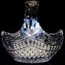 Vintage Harrods Heavy Cut Lead Crystal Basket Image 8