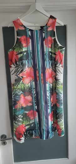 The Collection Debenhams white with floral overlay dress Sz 14