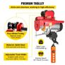 800Kg/1700Lbs Electric Trolley Hoist 1300W Electric Hoist Winch Double 12M/40Ft Image 7