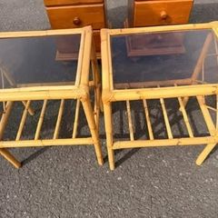 bamboo side tables