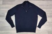 Uniqlo Merino Wool Half Zip Jumper Mens Medium