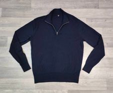 Uniqlo Merino Wool Half Zip Jumper Mens Medium