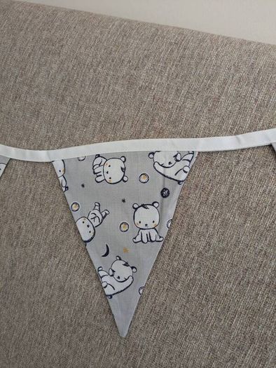 Bunting for baby's nursery or playroom.