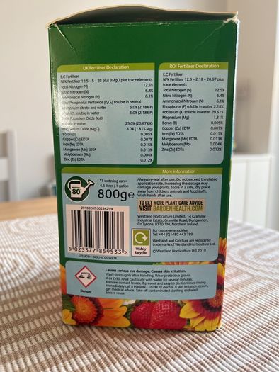 Soluble plant food