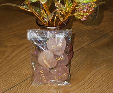 Roses and heart stones