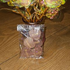 Roses and heart stones