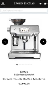 Sage The Oracle Touch Coffee Machine