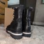 Tommy Hilfiger Chunky Platform Lace-up ankle Flag Outsole Real Leather Lace Up Boots Size 6/39 Image 7