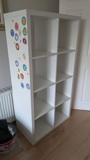 ikea desk + free shelving unit