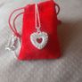 Sterling Silver Fancy Heart Pendant Image 3