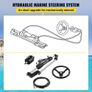 Hydraulic Outboard Steering Kit 300HP, Hydraulic Steering Kit Helm Pump,Hydraulic Boat Steering Kit with 22 Feet Hydraulic Image 5