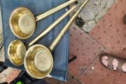 19th Cent brass.water siphons.