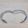 Vintage 925 Sterling Silver English Bangle Bracelet Image 3
