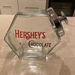 Hershey Chocolate Glass Jar American