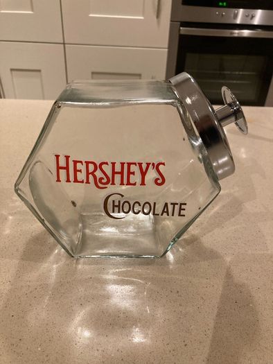 Hershey Chocolate Glass Jar American