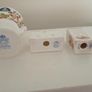 Miniature Aynsley Vase, Clock and Mantel Desk Image 4