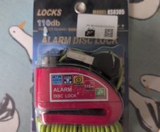 Alarmed disc lock