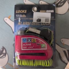 Alarmed disc lock