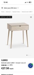 Jysk bedside table