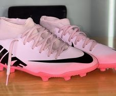 Nike Mercurial Football Boots Pink and Black UK 5.5