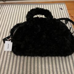 MONKII Black Fluffy Bag - Brand New