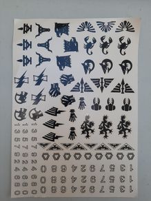 Warhammer 40K vintage stickers