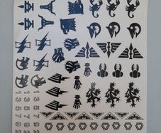 Warhammer 40K vintage stickers