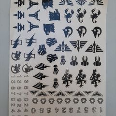 Warhammer 40K vintage stickers