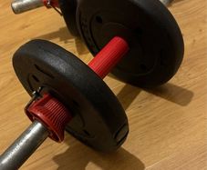Pro Fitness Adjustable Dumbbell Set - 2.5kg each/ 5kg Total (Plastic)