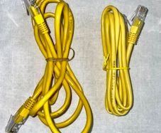 Two Ethernet cables