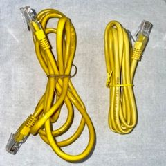 Two Ethernet cables
