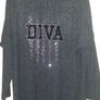 Diva Dark grey /sequin jumper size UK18/20 EU46/48 Postage included Image 3