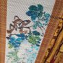 Antique handpainted bamboo screen Image 3