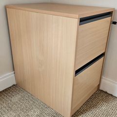 2 Drawer Wooden Filing Cabinet FREE