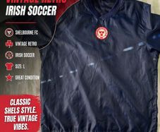 Shelbourne FC Vintage Retro Irish Soccer Top