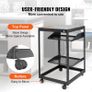 Open Frame Server Rack, 58.5-101.6cm/23-40 in Adjustable Depth, Free Standing or Wall Mount Network Server Rack Image 6
