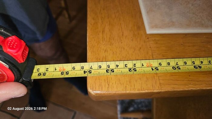 Solid oak extendable table