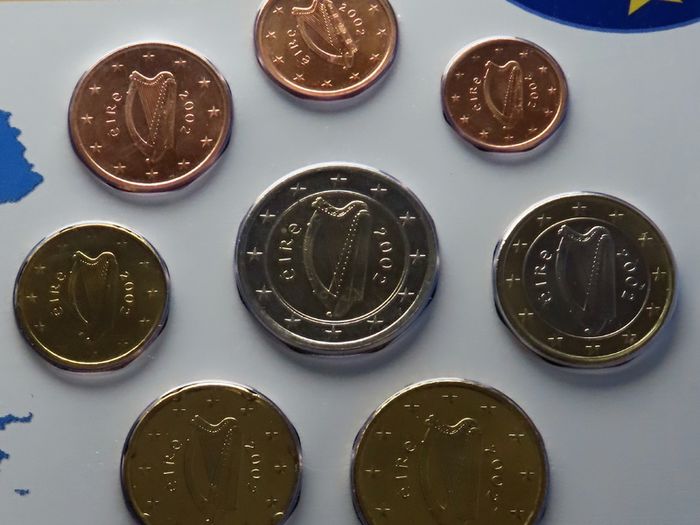 Ireland 2002 Uncirculated Euro Coins Set