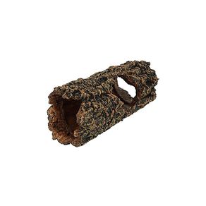 Tree Barrel Log 21cm - Aquarium Ornament Hollow Log (Hiding Cave)