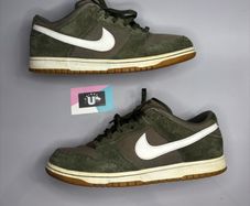 Retro Style Nike Dunk Low Olive Green Canvas