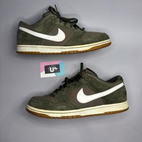 Retro Style Nike Dunk Low Olive Green Canvas