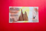Madagascar.  500   ARIARY  2017   PICK  99 ( Uncirculated )