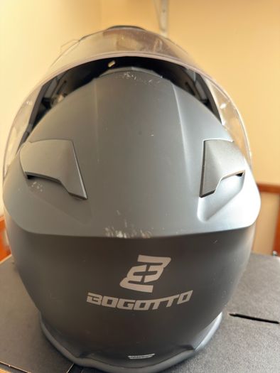 Bogotto H271 Medium Bluetooth Flip up Helmet in Matte Black