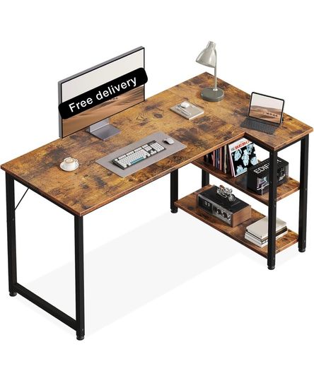 L Shaped Computer Desk, 120x70 cm Corner Desk,
