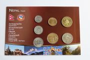 Nepal coin set BUNC Nepalese coins