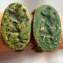 Rare Ancient Roman & Byzantine Bronze Collection - 2 Signet Rings & 2 Coins (4-Piece Lot) Image 3