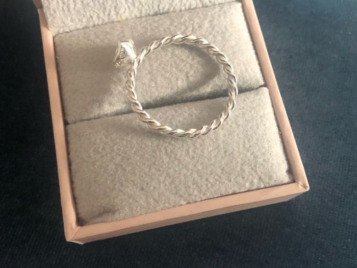 Sterling silver HHN designer pearl ring
