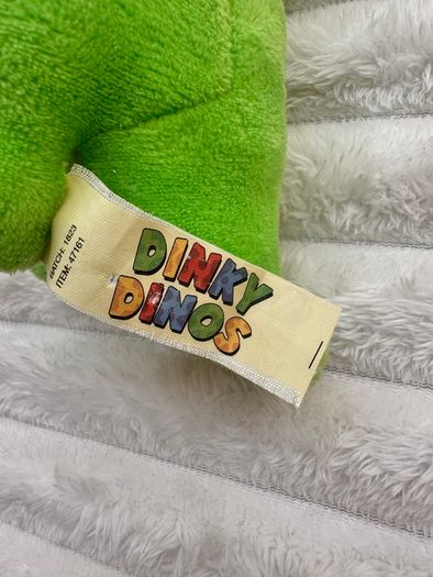 Dinky Dinos Green Dinosaur Plush Soft approx. 15 cm. Used Please see photos