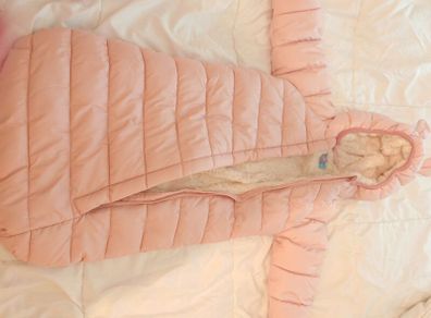 Girls cozy warm Pramsuit 3-6months